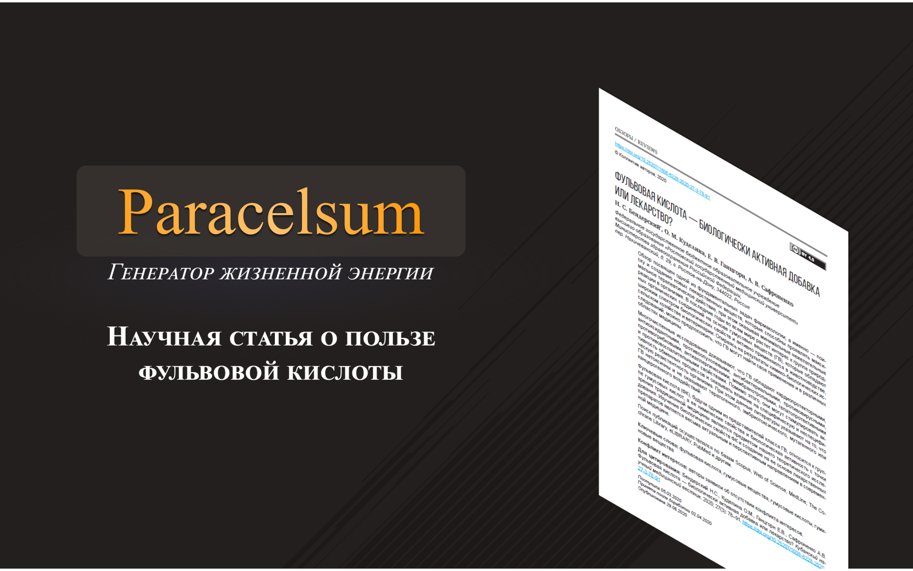Статья Paracelsum